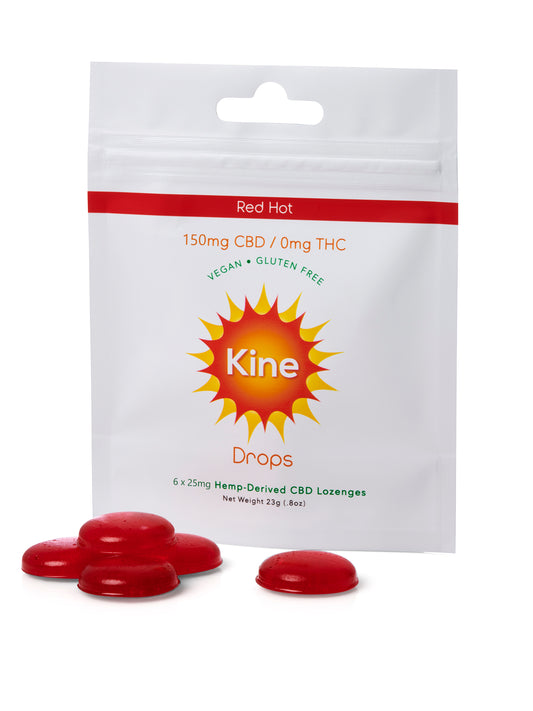 Red Hot (Cinnamon) CBD Drops - 25mg Lozenges (150mg/500mg)
